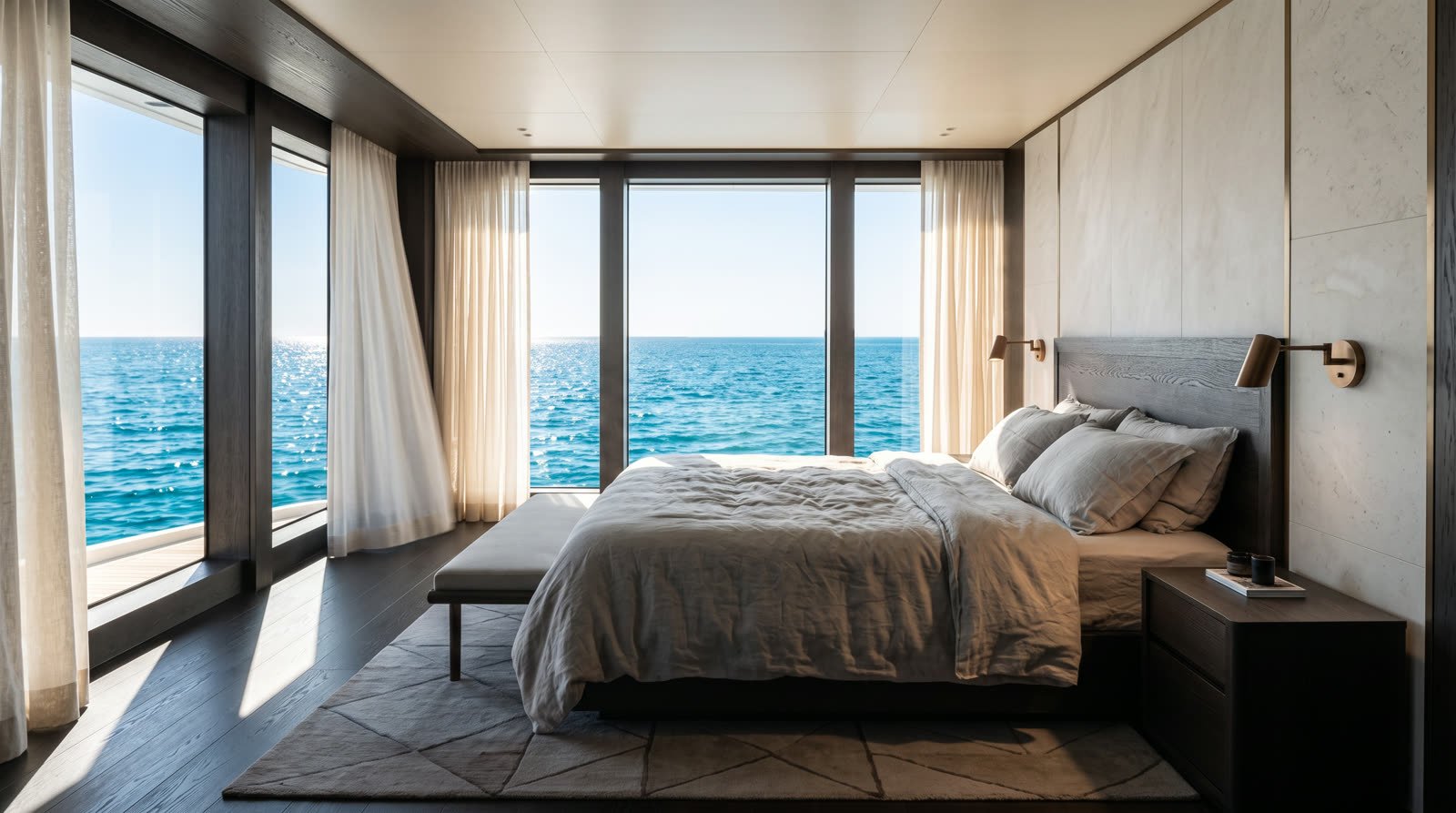 Owner's suite at midday