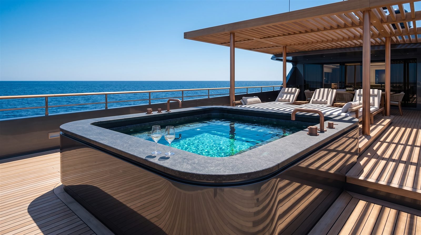 Sun deck at midday